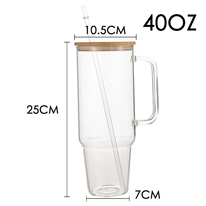 Bamboo Drinking Glass Cup(1.2L)