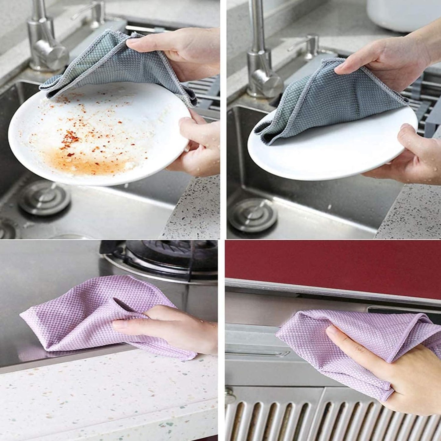 Microfiber glass Cleaning Cloth(10 pcs)