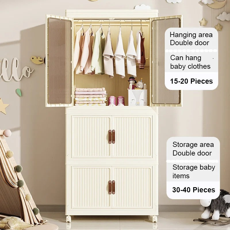 Stackable 3 Level Portable Wardrobe/Closet