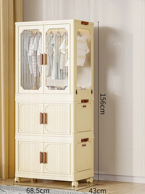 Stackable 3 Level Portable Wardrobe/Closet