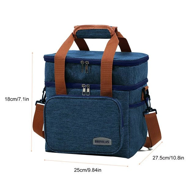 Double Compartment (15L) Lunch Bag