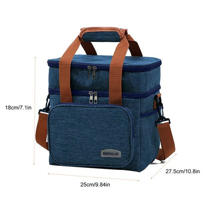 Double Compartment (15L) Lunch Bag