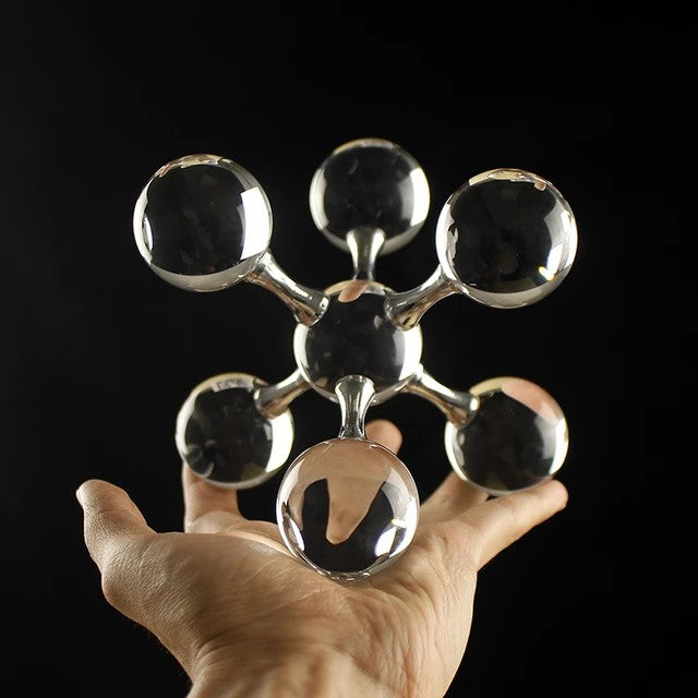 Metal Crystal Molecular Ball Decoration