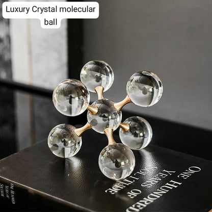 Metal Crystal Molecular Ball Decoration