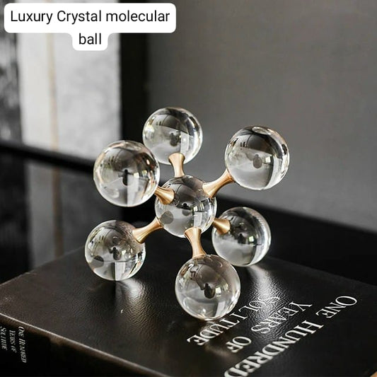 Metal Crystal Molecular Ball Decoration