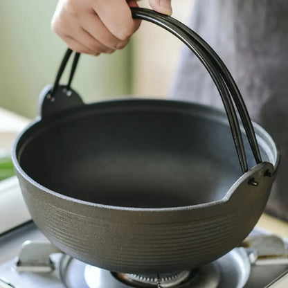 Pure Cast Iron Flat Bottom Wok(27cm)