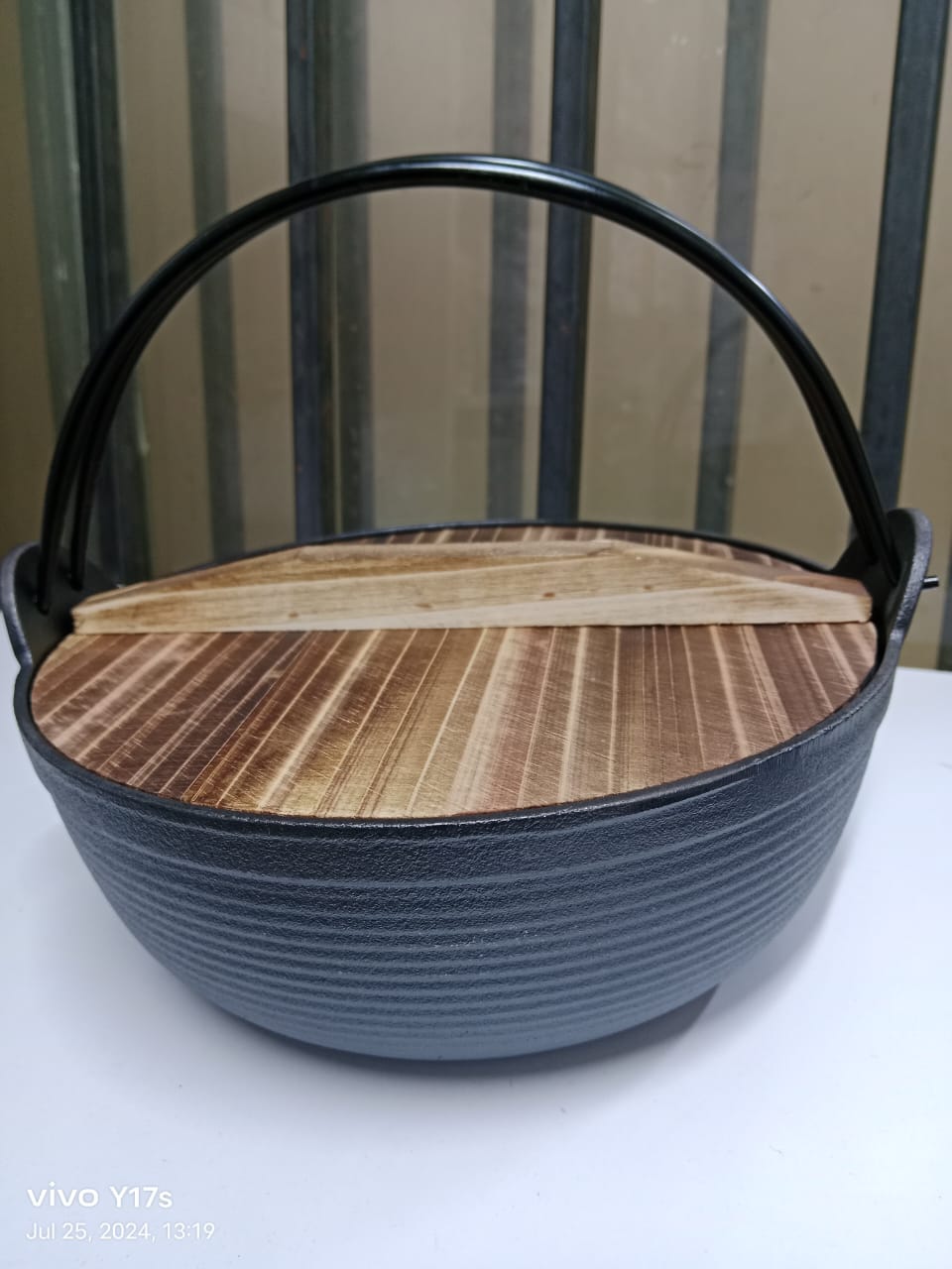 Pure Cast Iron Flat Bottom Wok(27cm)