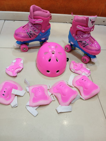 Quads skates helmet and guards