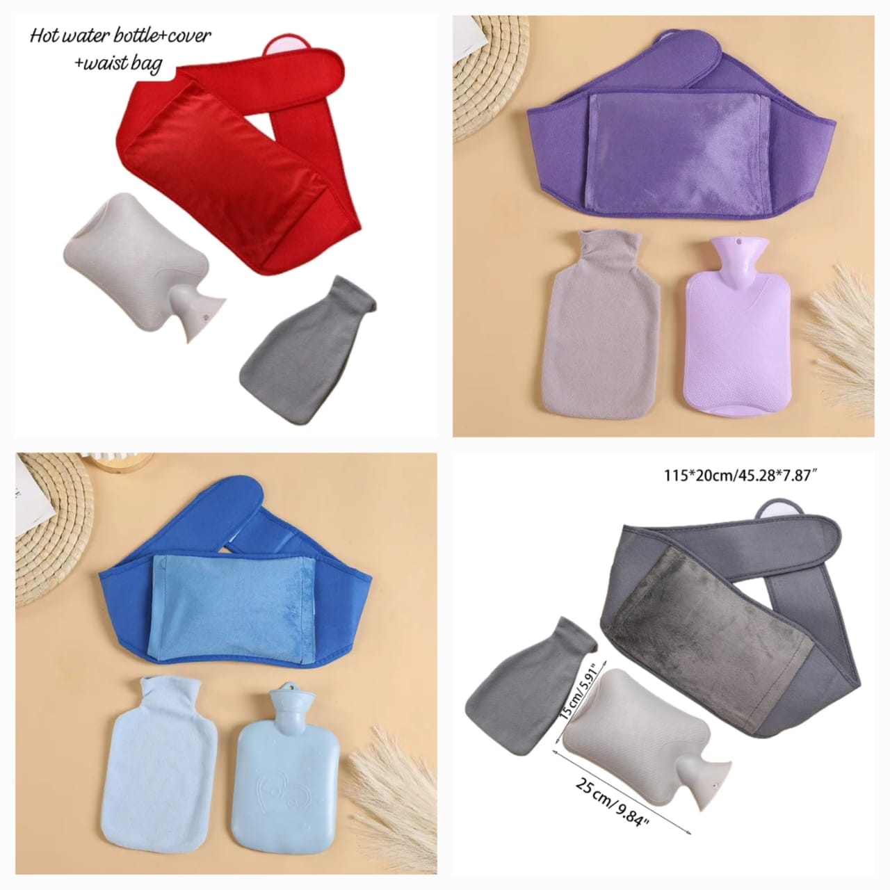 Waist hot water bottle  and bag