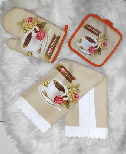 3pcs Kitchen glove set