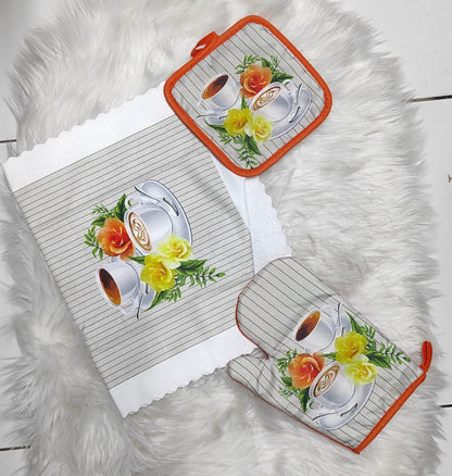 3pcs Kitchen glove set