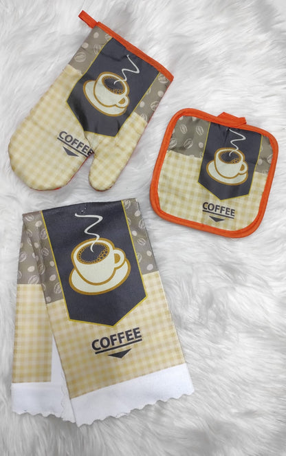 3pcs Kitchen glove set