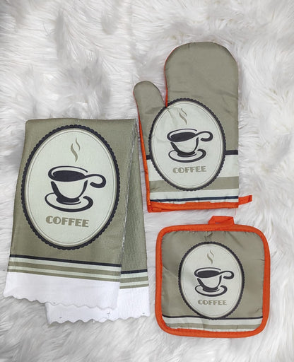 3pcs Kitchen glove set