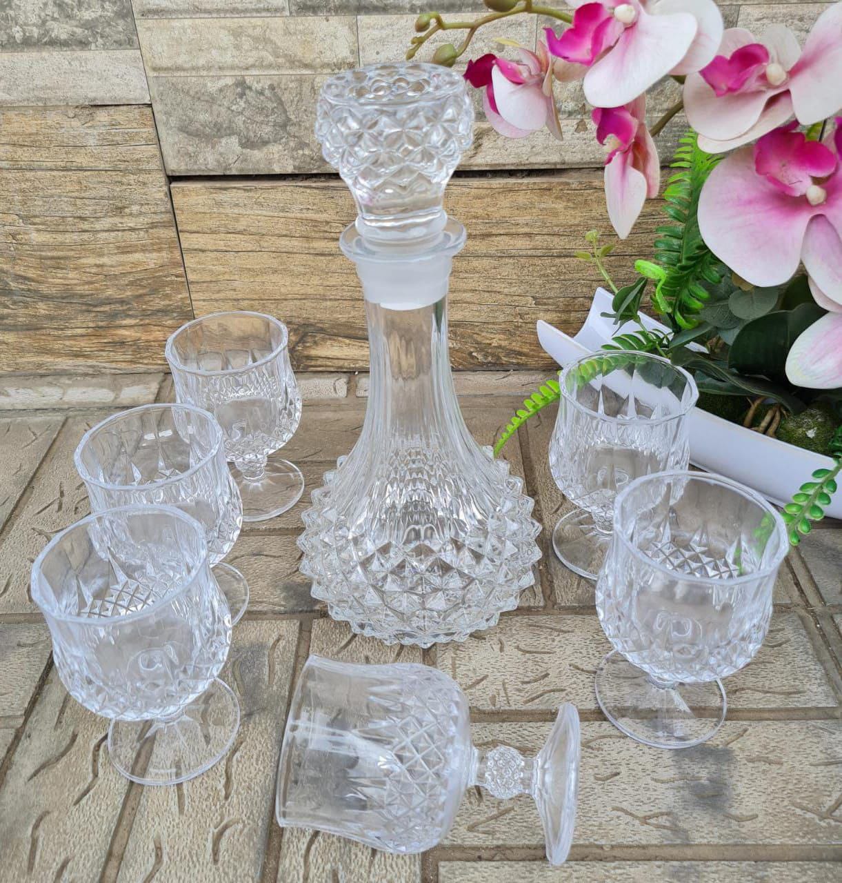 Clear Decanter Set