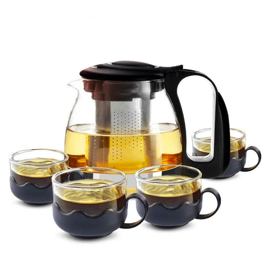 borosilicate glass 5in1 tea pot