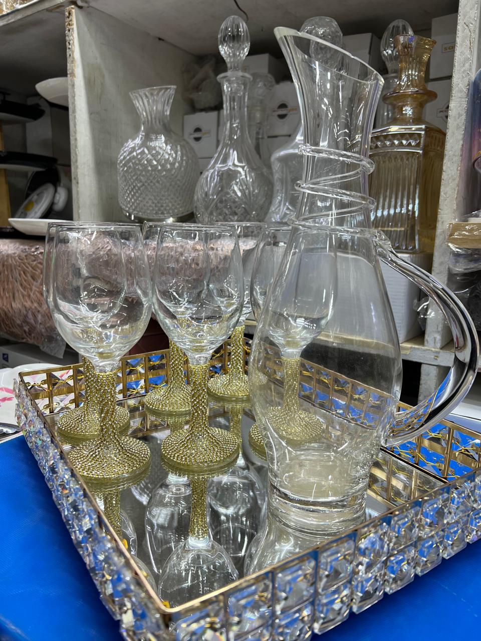 Clear Decanter Set