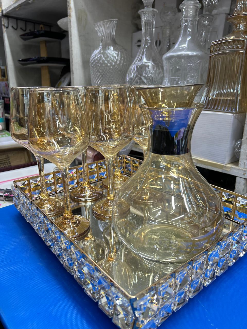 Clear Decanter Set