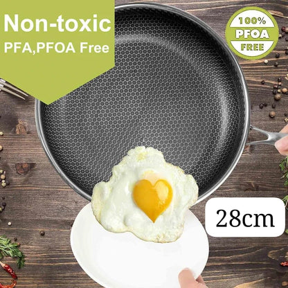 Non-Stick Stainless Steel Frying Pan(28cm)