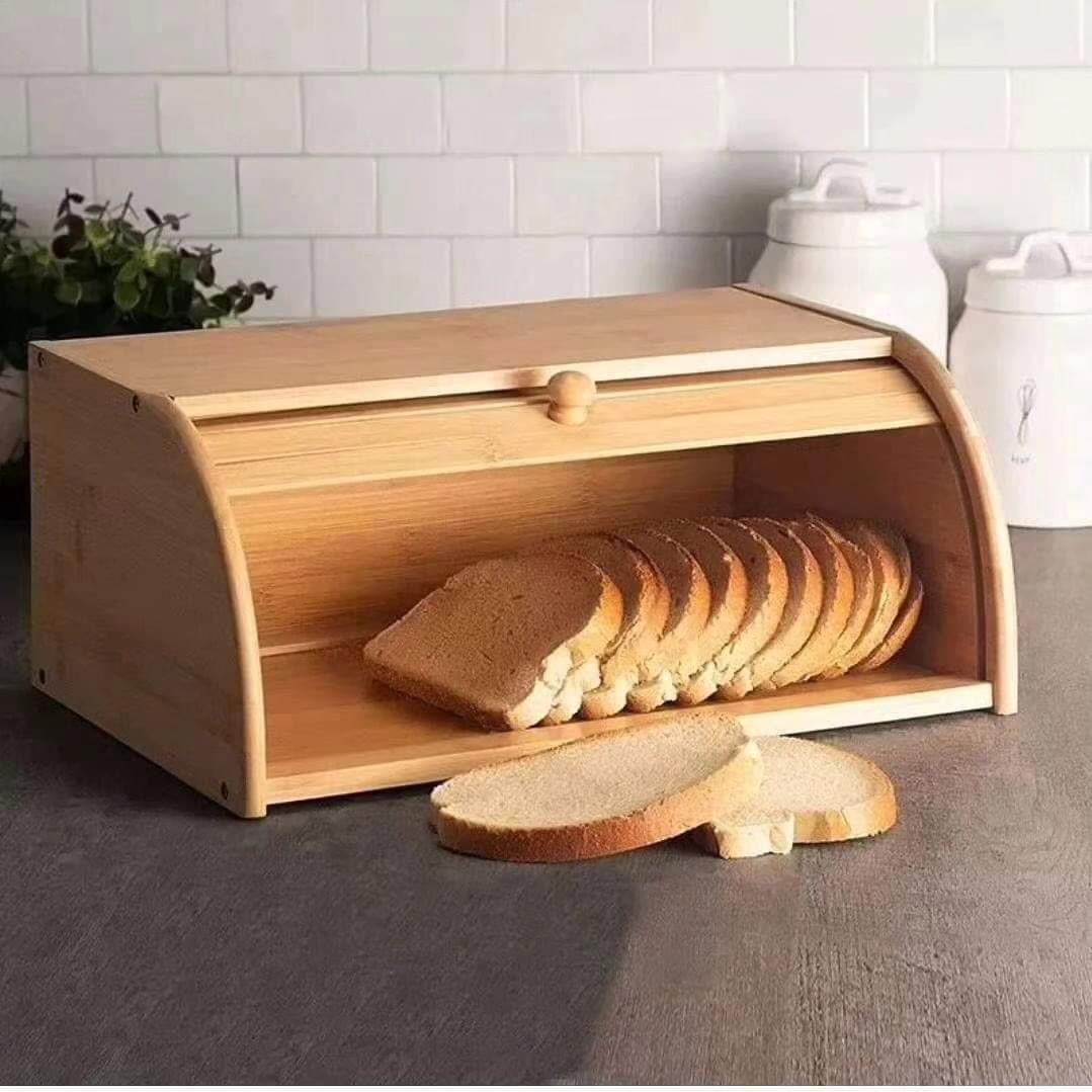 High Quality Bamboo Bread Bin