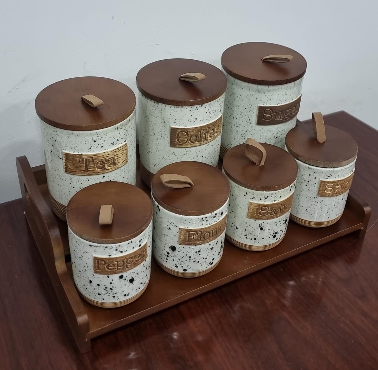 Ceramic Canisters(7 pcs)