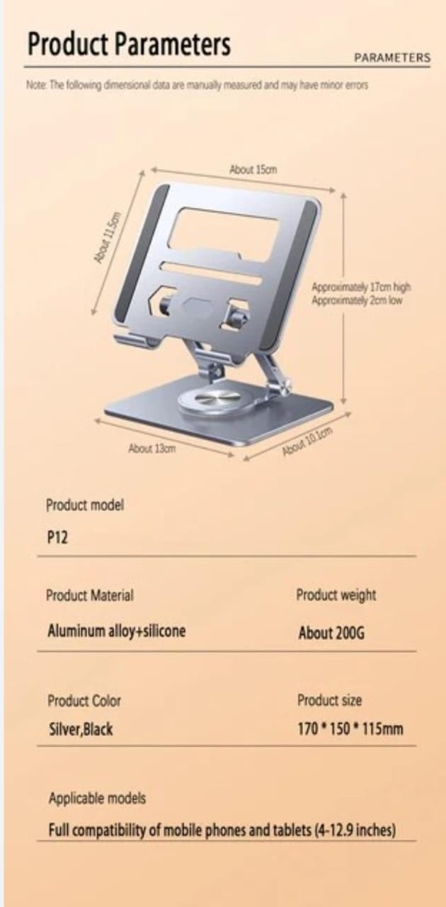 Aluminium Tablet/ Laptop Stand