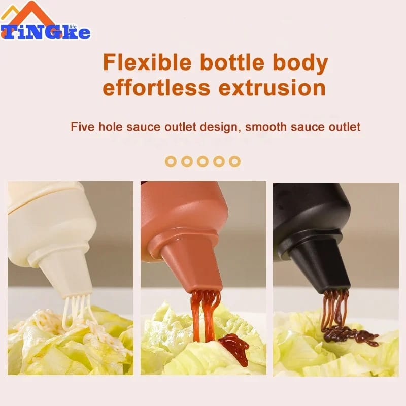 squeeze sauce bottles(2 pcs)