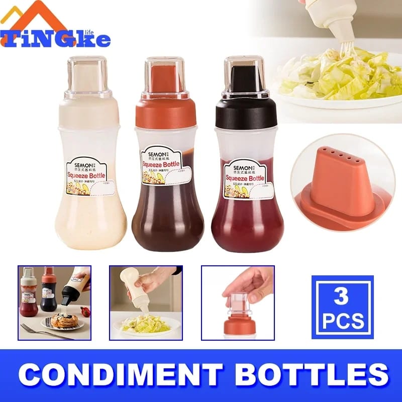 squeeze sauce bottles(2 pcs)