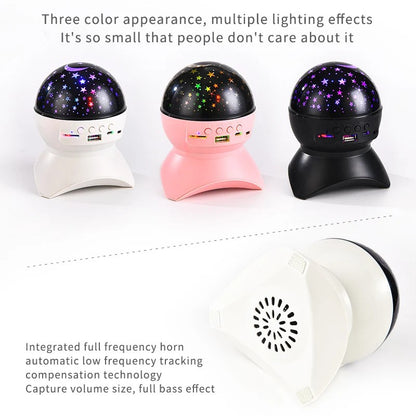 Starry projector with Bluetooth Speaker