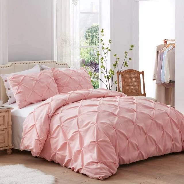 3pc Double Pinch Pleat Duvet cover set