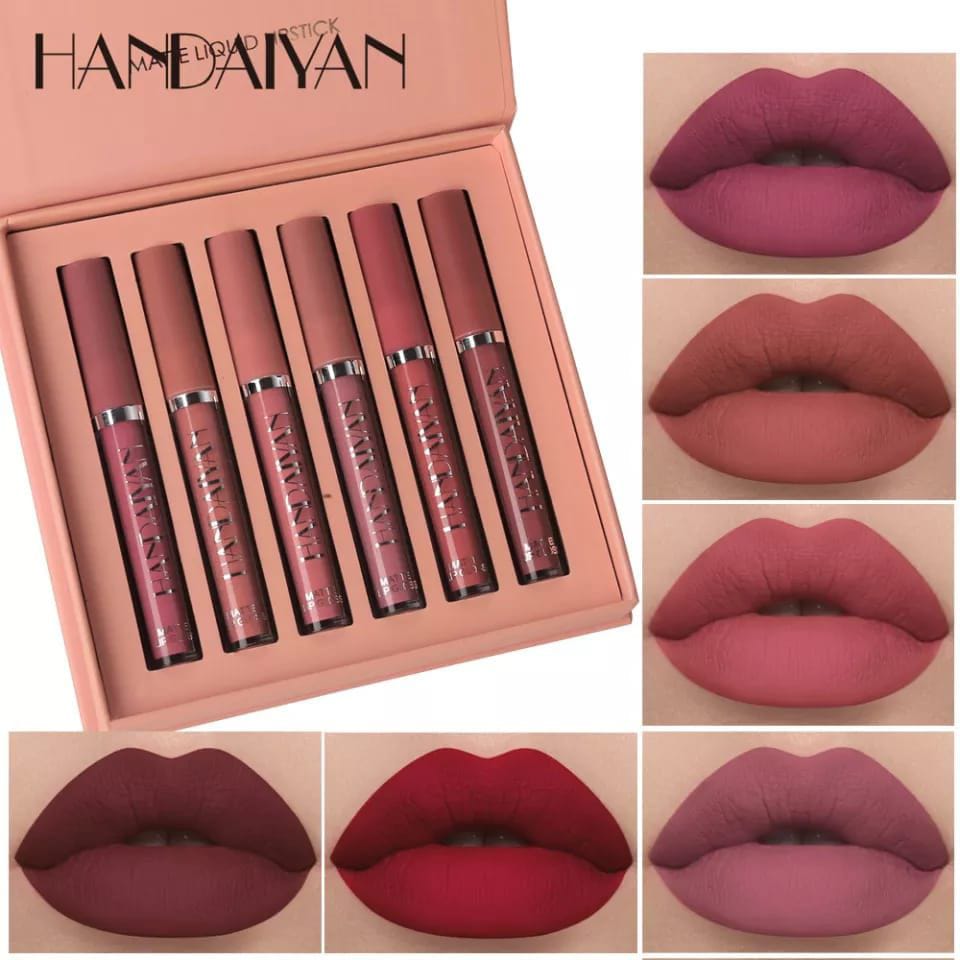 6pcs Matte Lipstick set