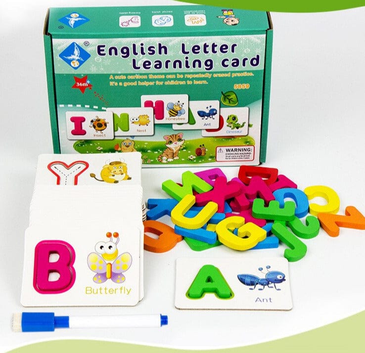 English letter learning card