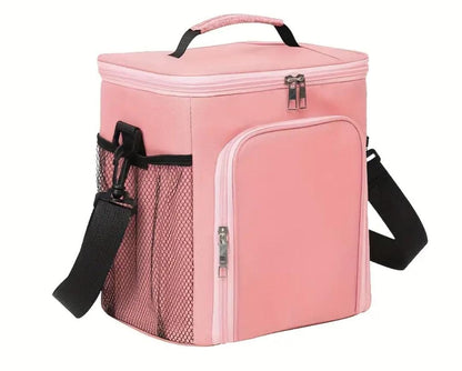 side pocket 2 layer lunch bag