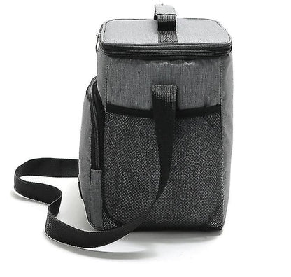 side pocket 2 layer lunch bag