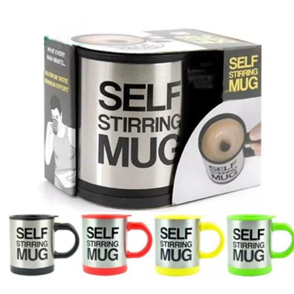 Battery powered Self stirring mug