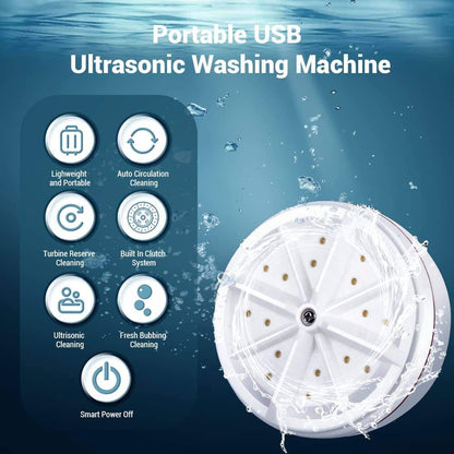 Ultrasonic mini washing gadget