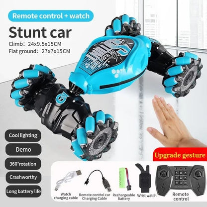 Gestures sensing remote controlled stunt car