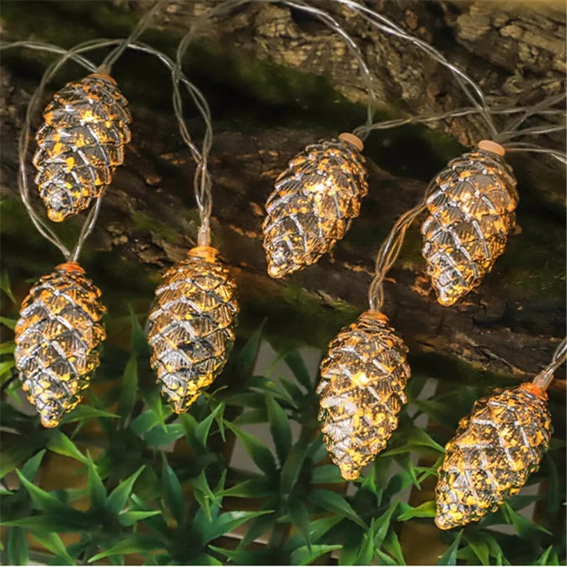 Christmas Pine Cone Light set