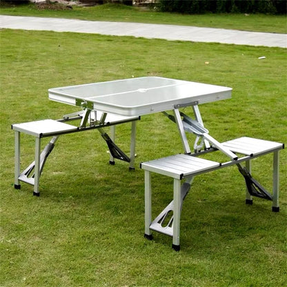 Foldable Picnic table with seats