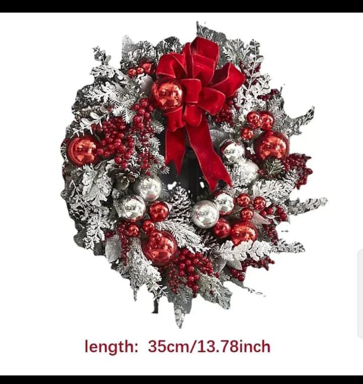 Front door Christmas wreath set