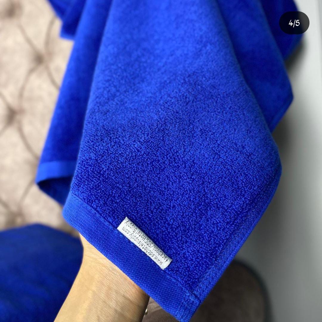 Royal Blue cotton towel(180cm)