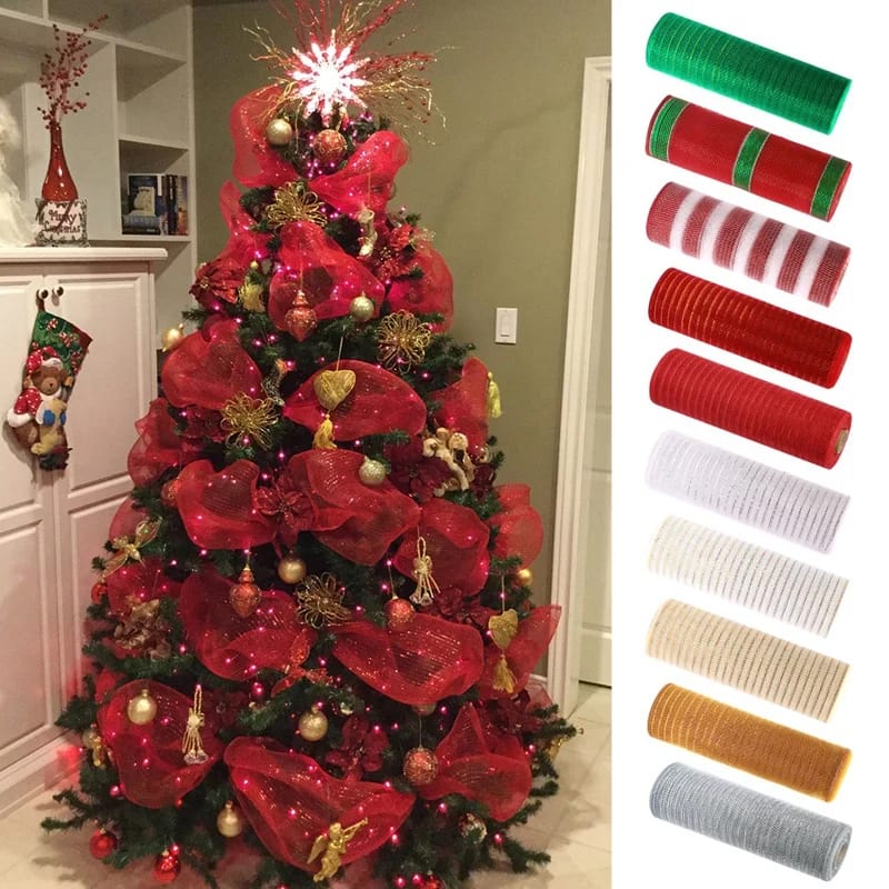 Christmas ribbon Decor roll(10M)