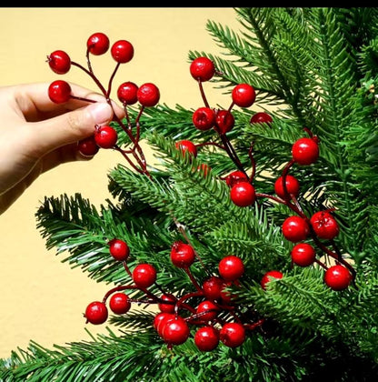 Christmas tree redberry branches(50 pcs)