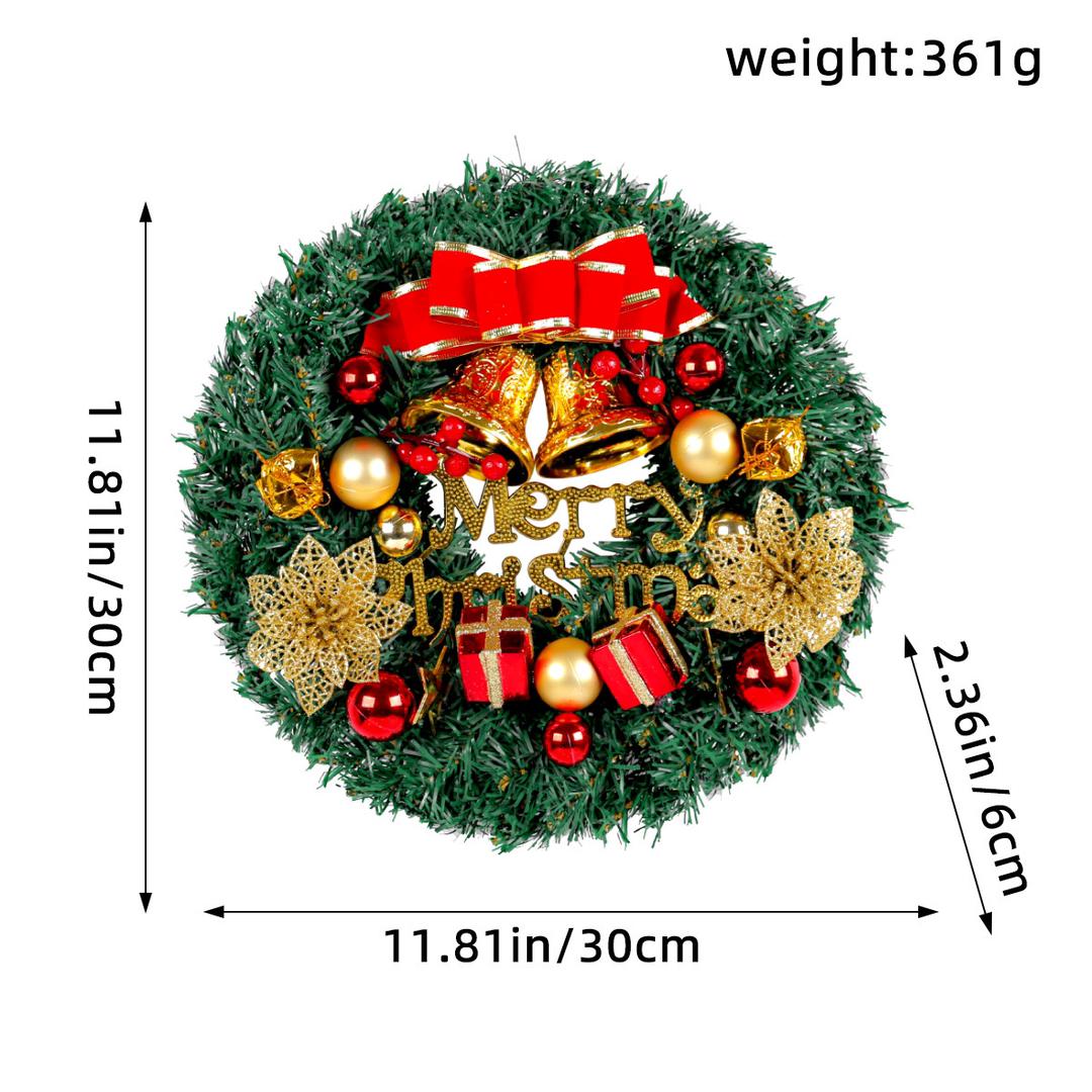 Christmas wreath with lights(30 cm)