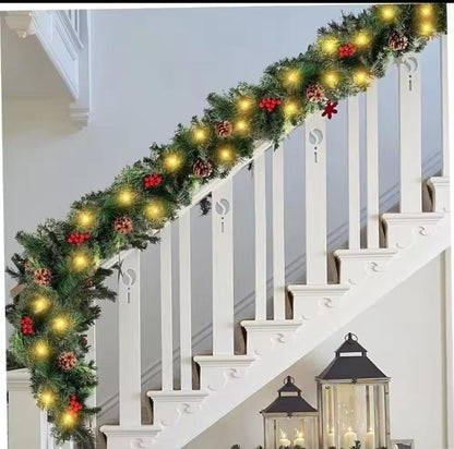 2.7M long Christmas garlands with lights