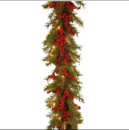 2.7M long Christmas garlands with lights