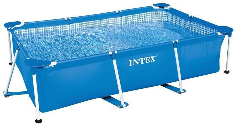 Rectangular frame swimming pool