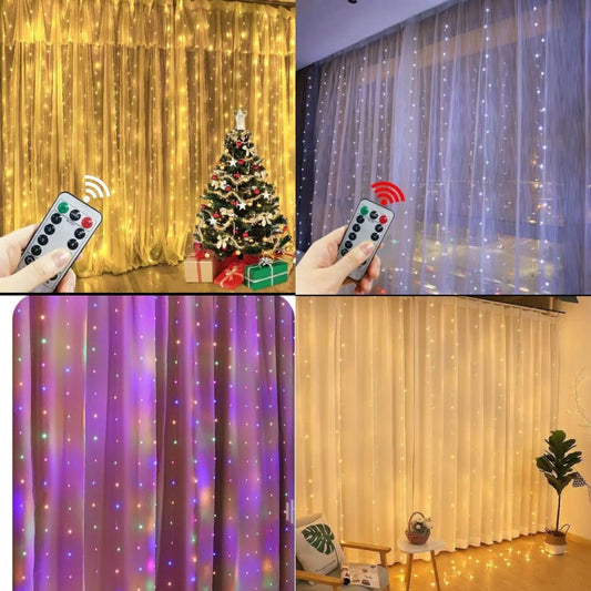 Christmas remote control curtain lights