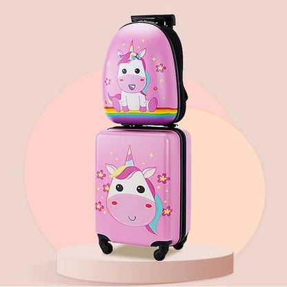 Cartoon themed kids trolley bags