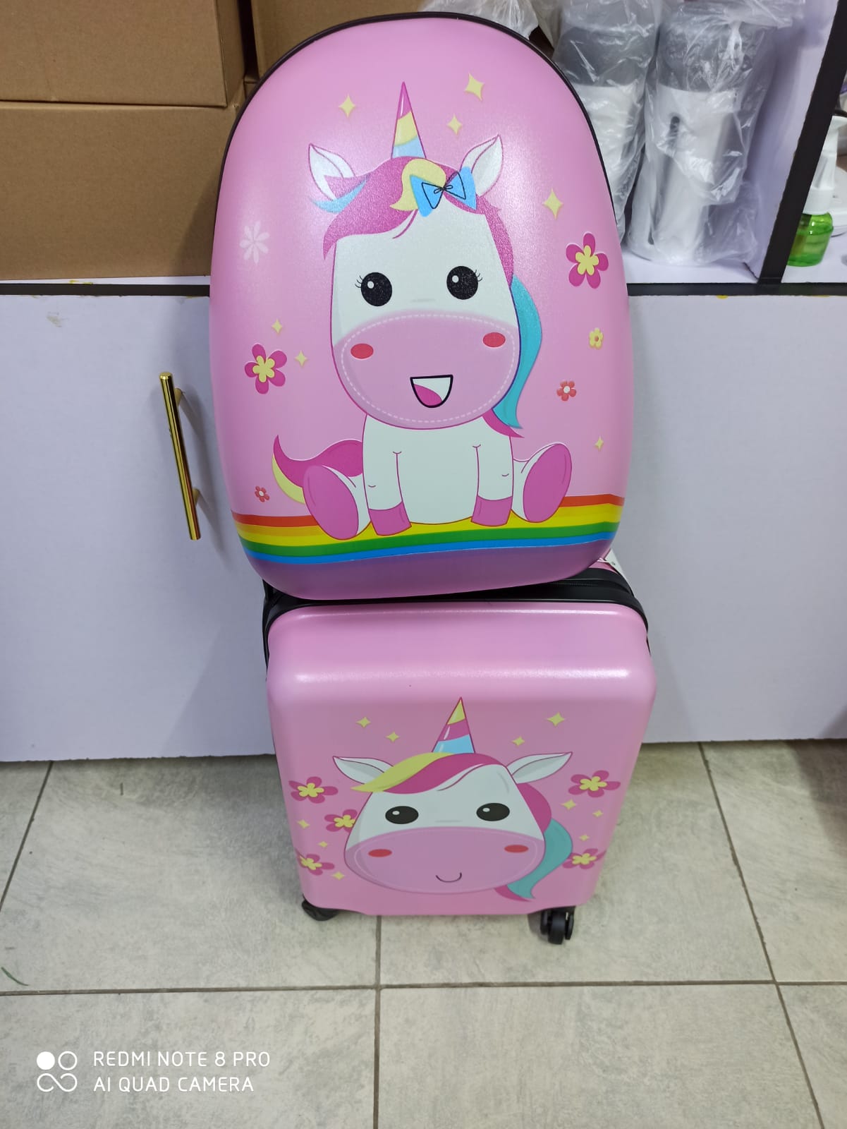 Cartoon themed kids trolley bags