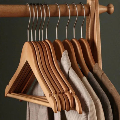 Wooden Bamboo hanger(10 pcs)